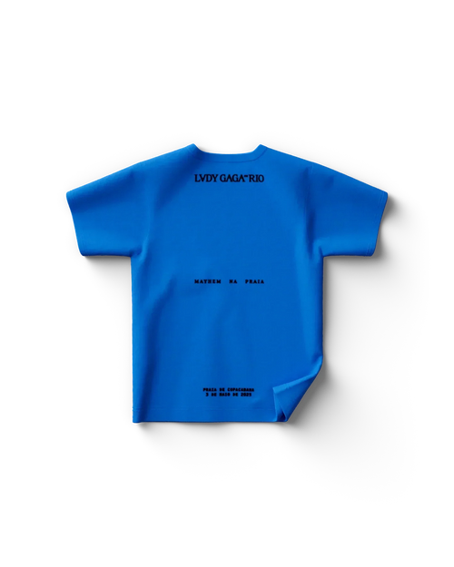 Blue Rio Silhouette T-Shirt Lady Gaga Official Limited Merch