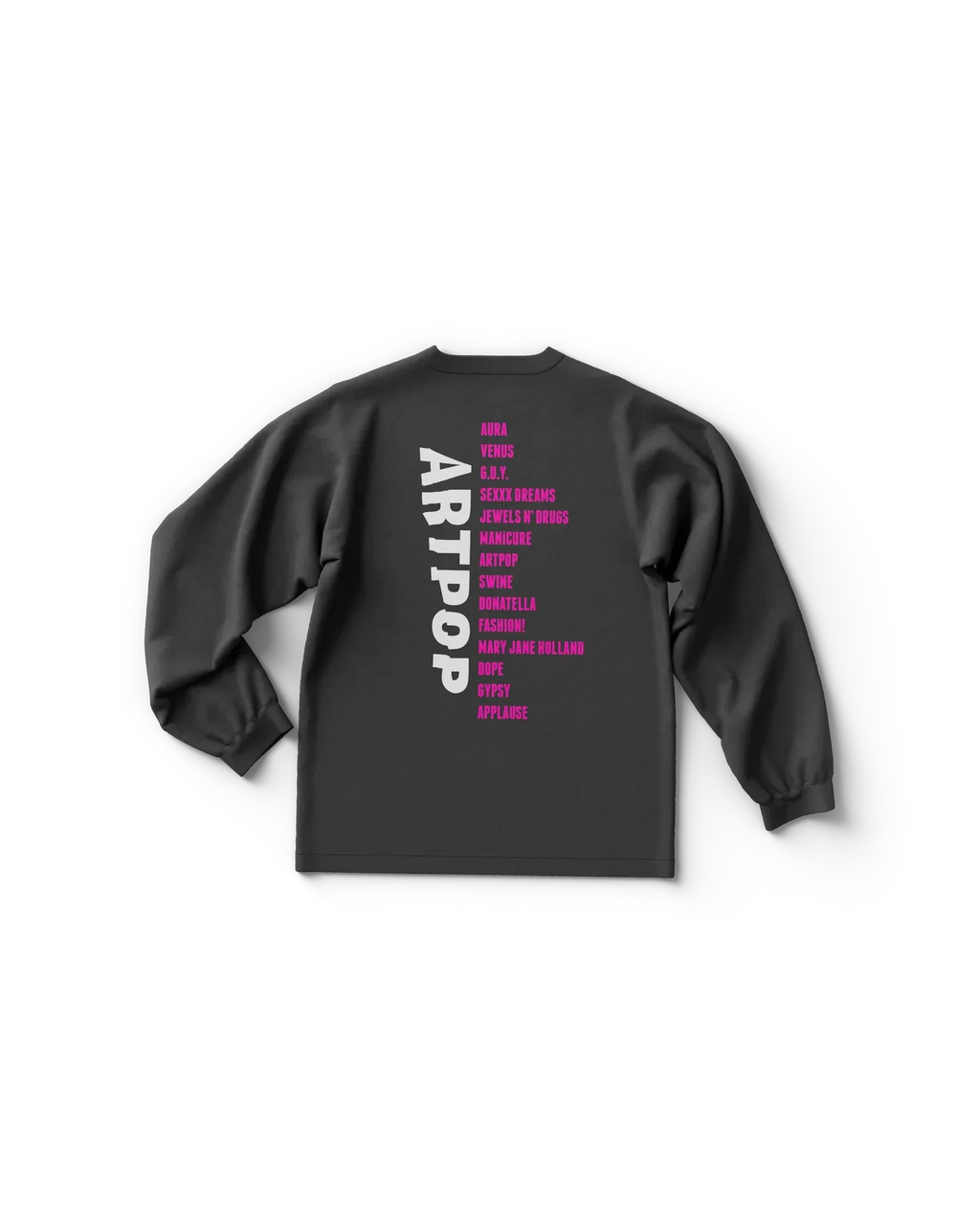 ARTPOP Tracklist Longsleeve T-Shirt Lady Gaga Official Limited Merch