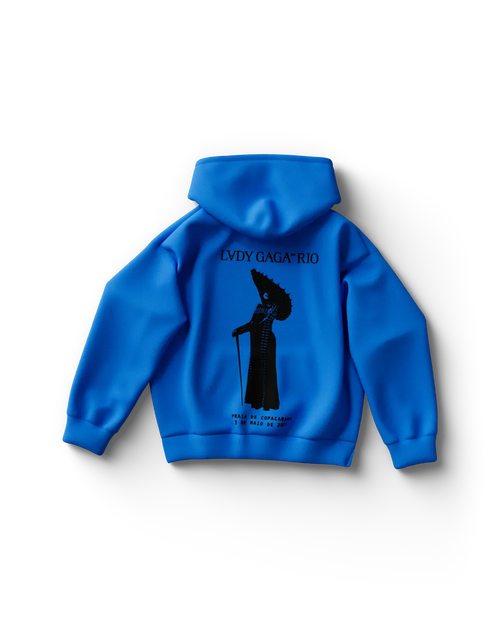 Blue Rio Silhouette Hoodie Lady Gaga Official Limited Merch