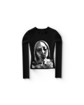 Broken Glass Fitted Longsleeve T-Shirt Lady Gaga Official Limited Merch
