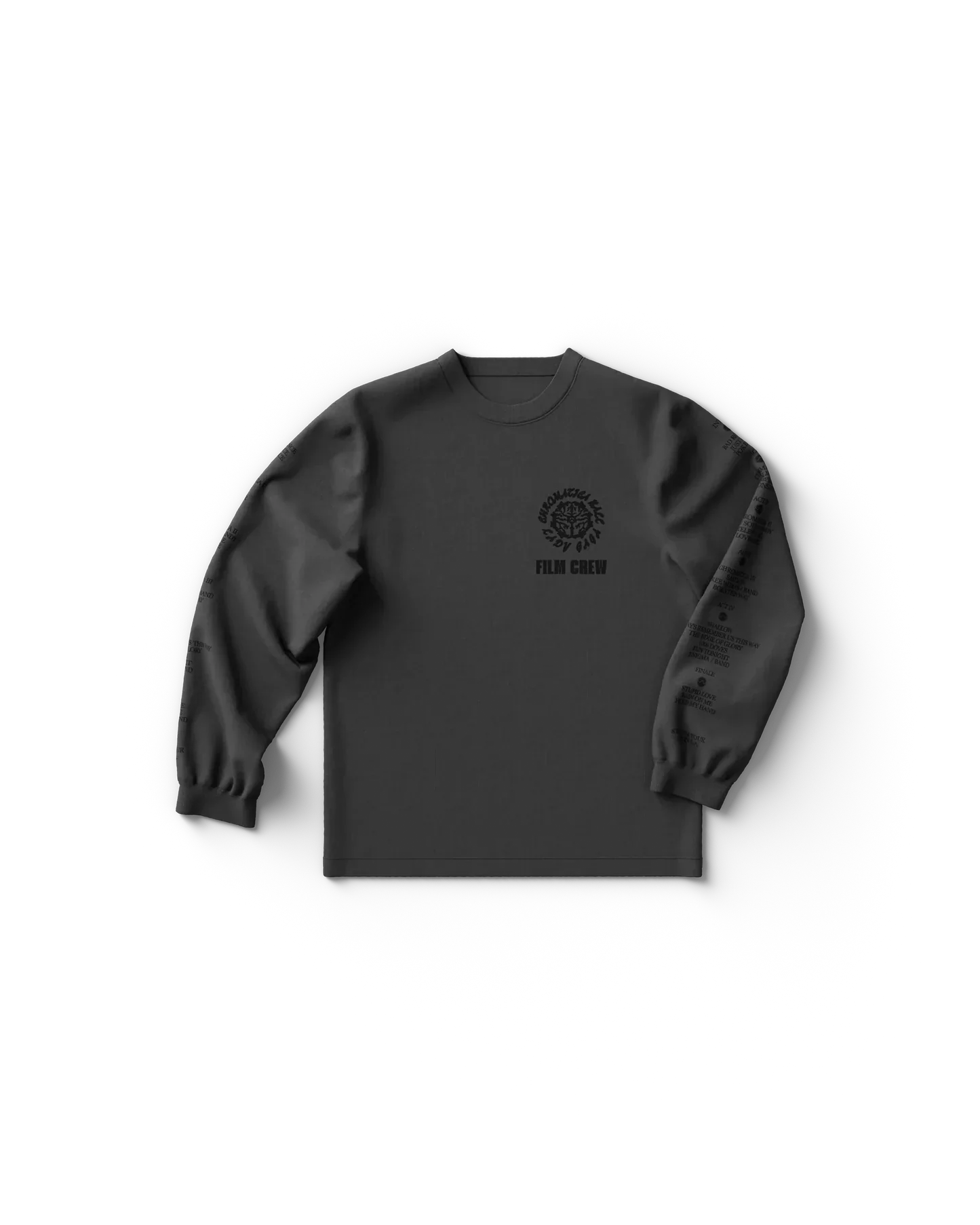 Chromatica Ball Film Crew Long Sleeve T-Shirt Lady Gaga Official Limited Merch