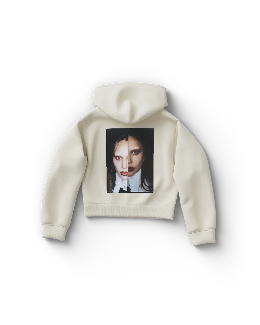 Lady Gaga Dual Photo Limited Cropped Hoodie