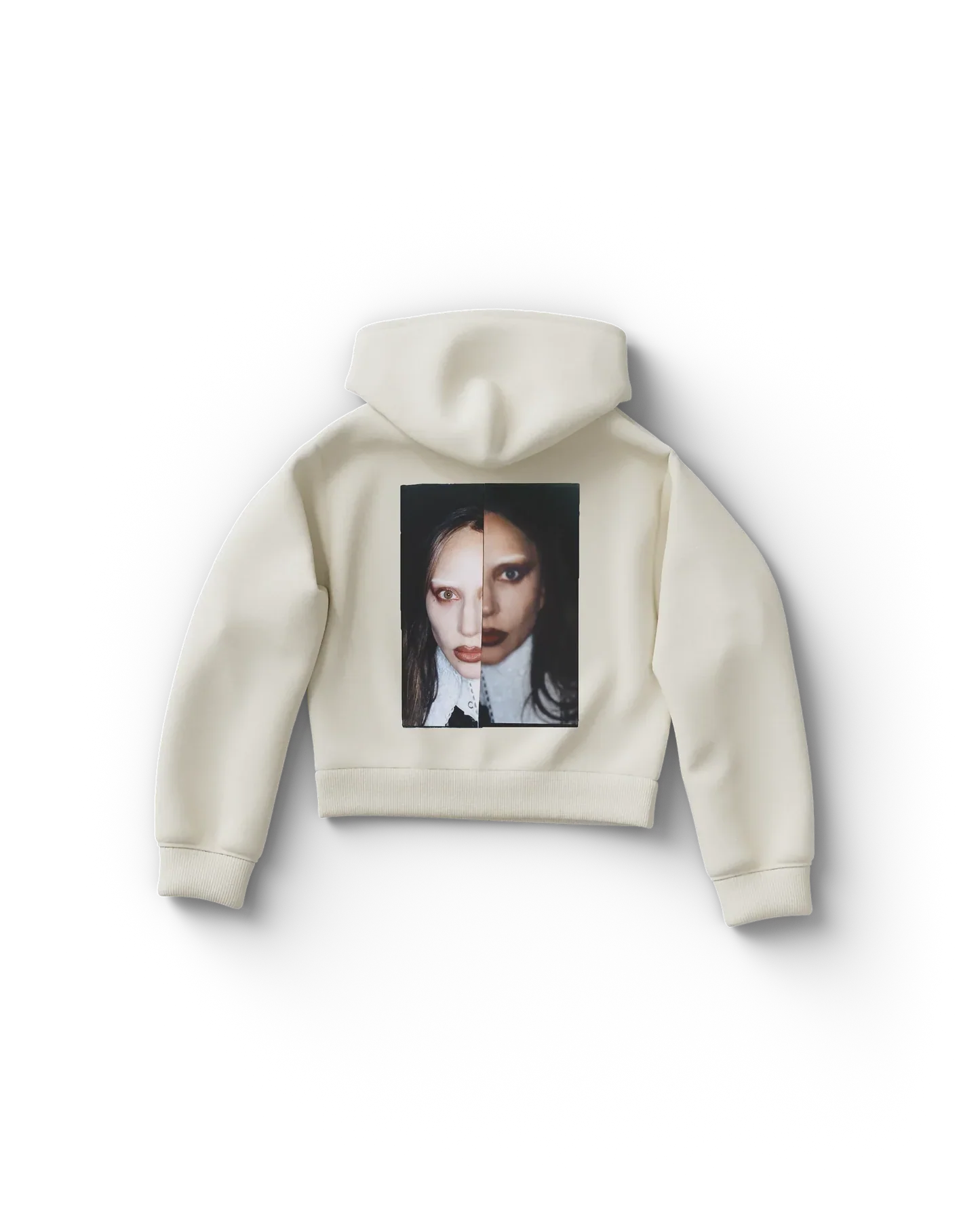 Lady Gaga Dual Photo Limited Cropped Hoodie
