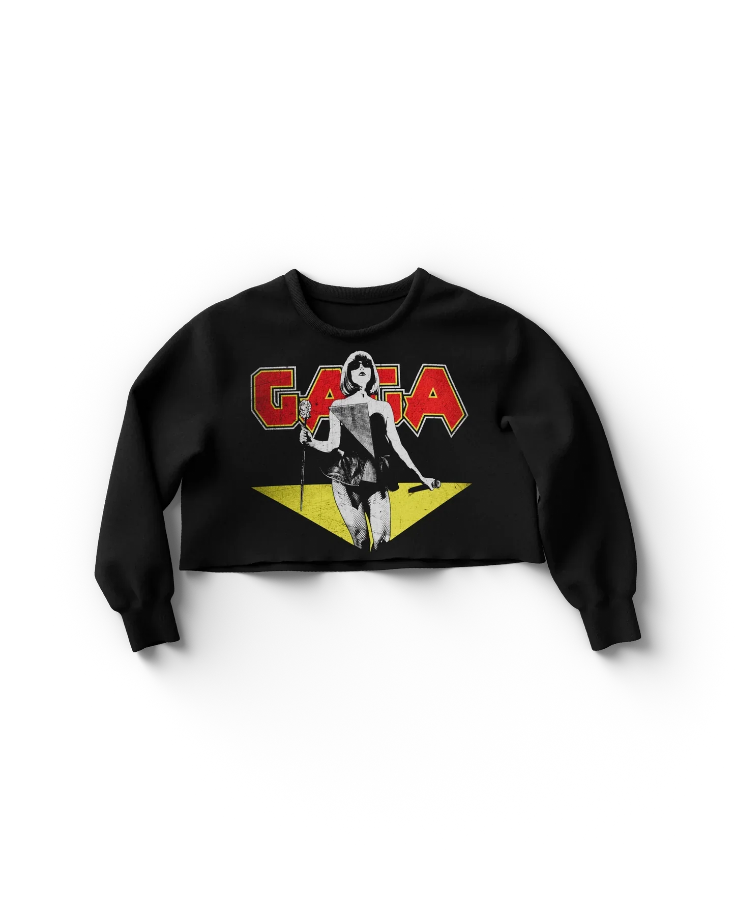 Metal Cropped Crewneck Lady Gaga Official Limited Merch