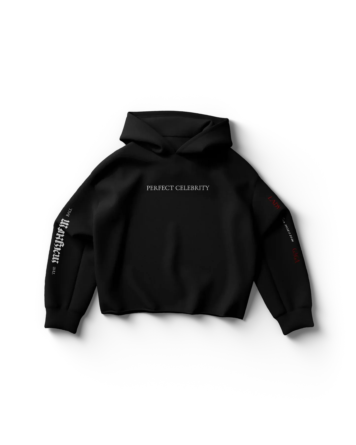 Perfect Celebrity Black Hoodie Lady Gaga Official Limited Merch