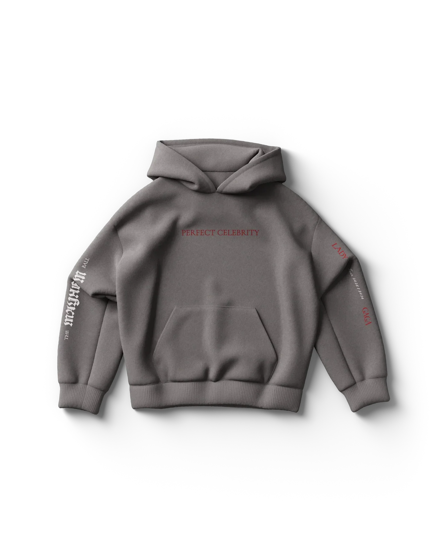 Perfect Celebrity Gray Hoodie Lady Gaga Official Limited Merch