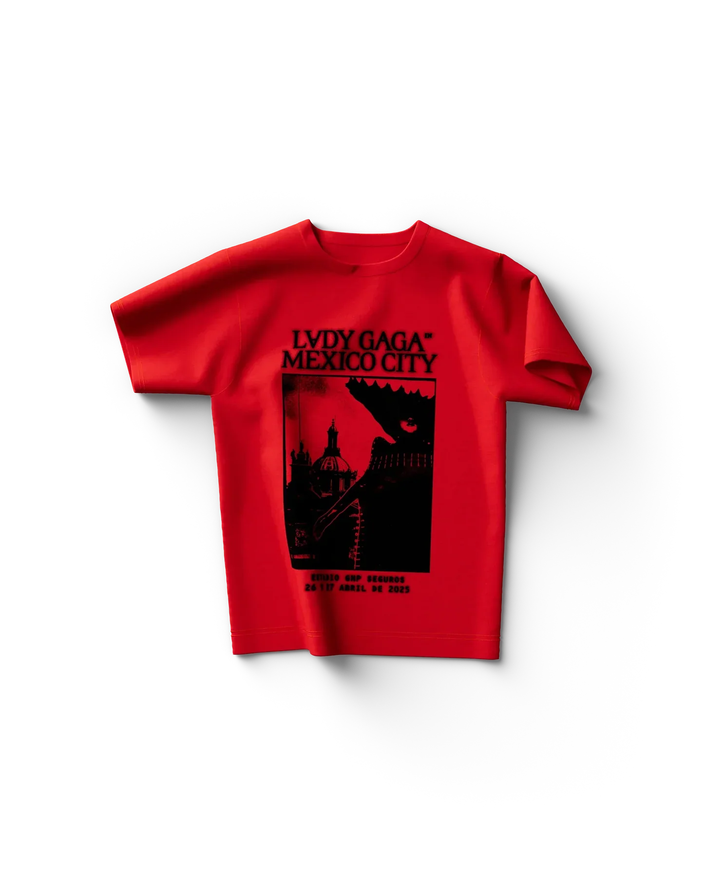 Red CDMX T-Shirt Lady Gaga Official Limited Merch