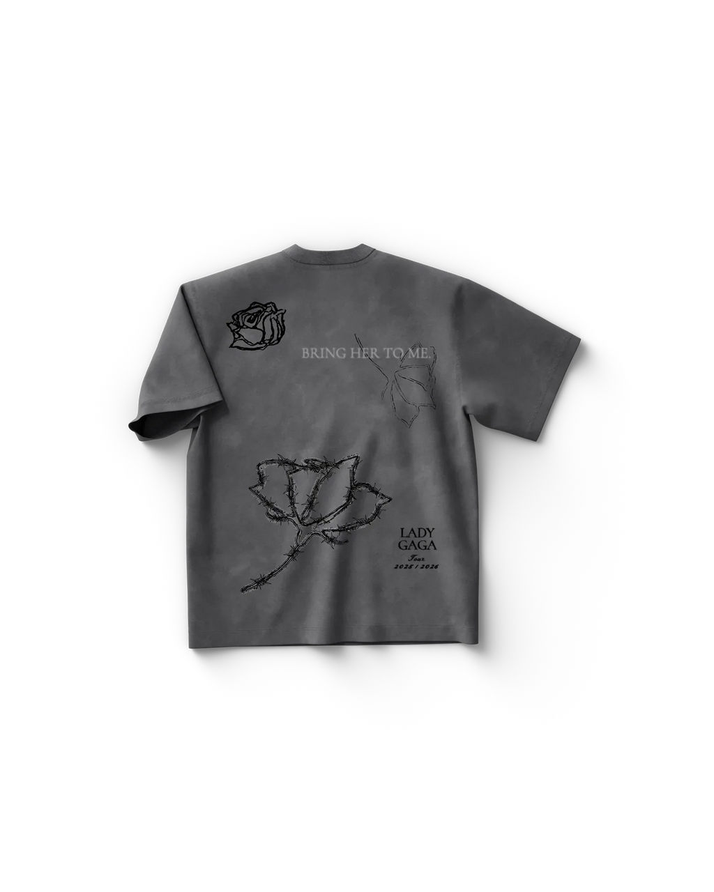 Roses T-Shirt Lady Gaga Official Limited Merch