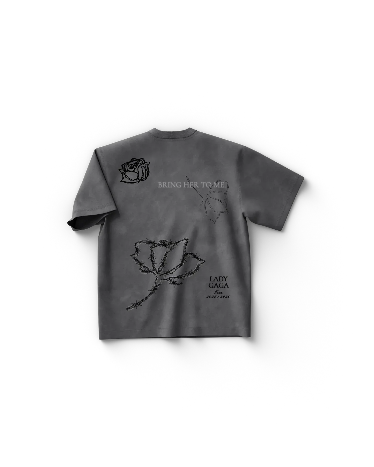 Roses T-Shirt Lady Gaga Official Limited Merch