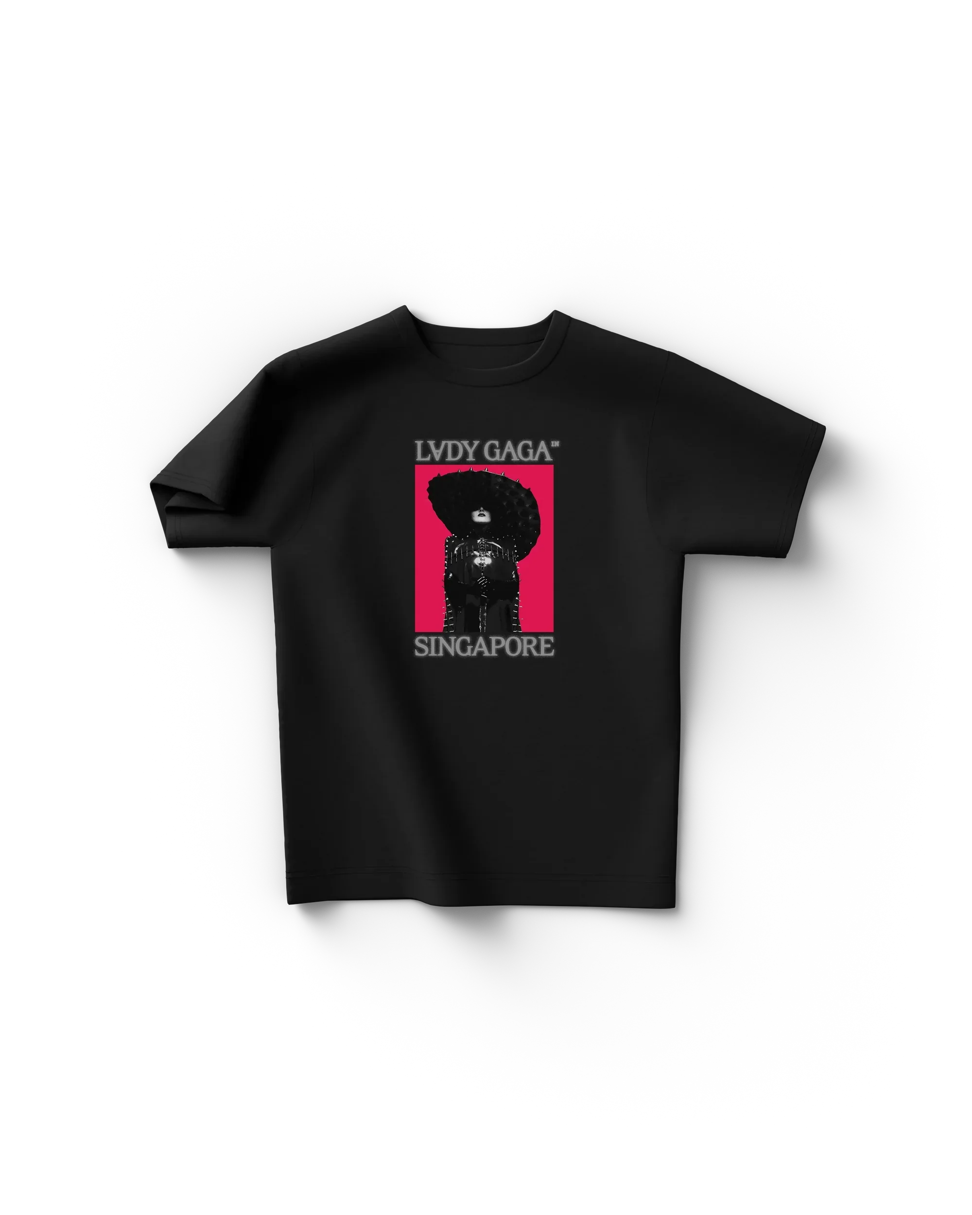 Black Singapore T-Shirt Lady Gaga Official Limited Merch