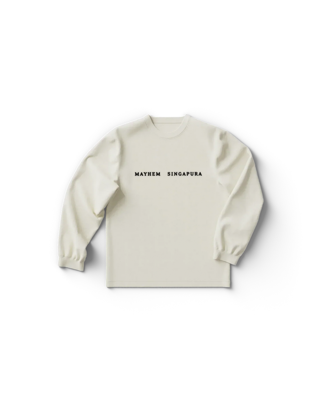White Singapore Longsleeve T-Shirt Lady Gaga Official Limited Merch