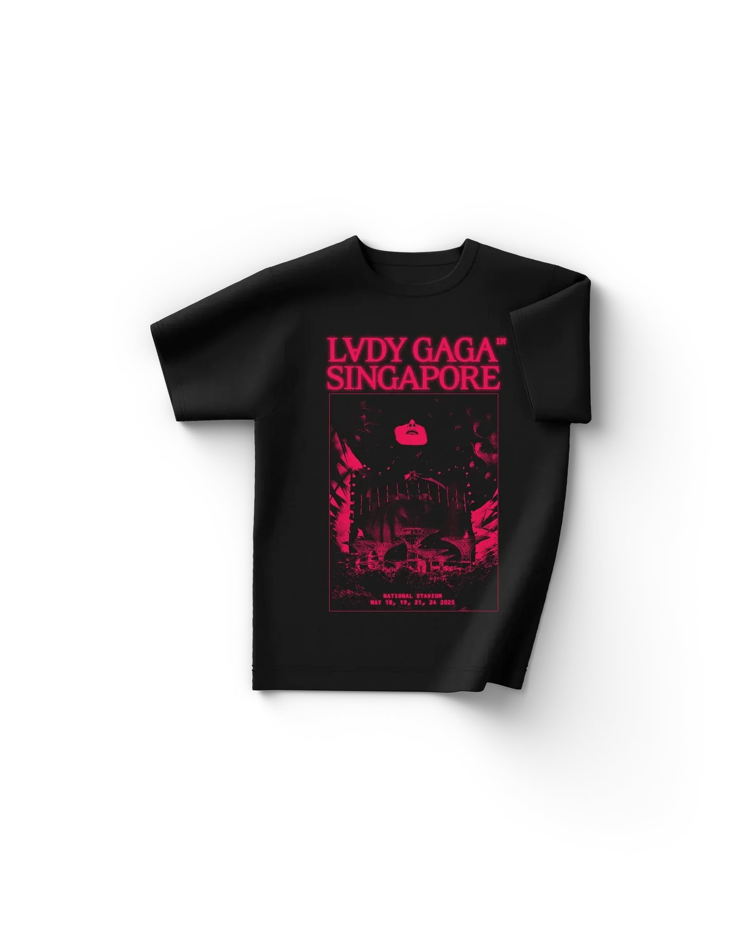 Charcoal Singapore T-Shirt Lady Gaga Official Limited Merch