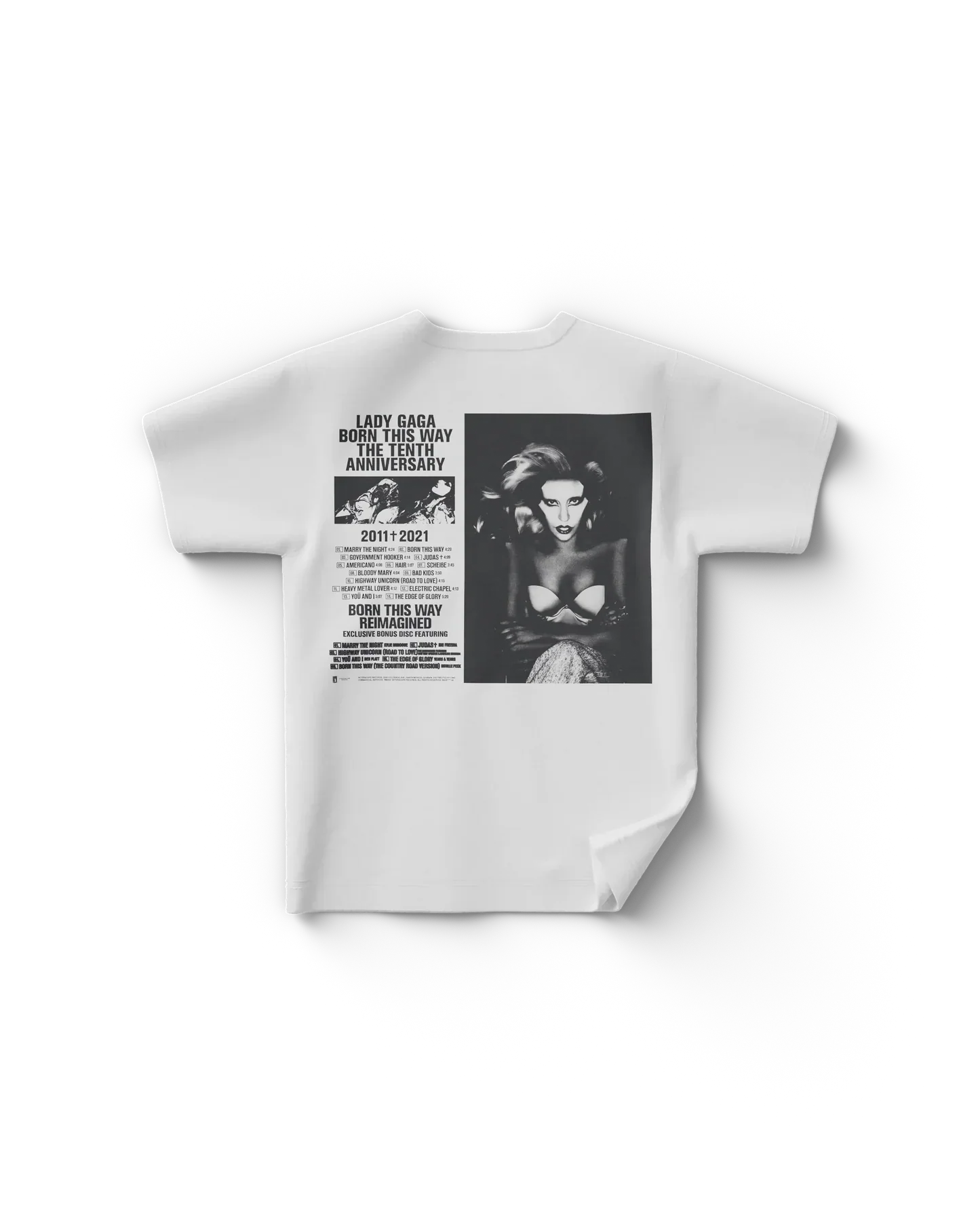 The Tenth Anniversary T-Shirt Lady Gaga Official Limited Merch