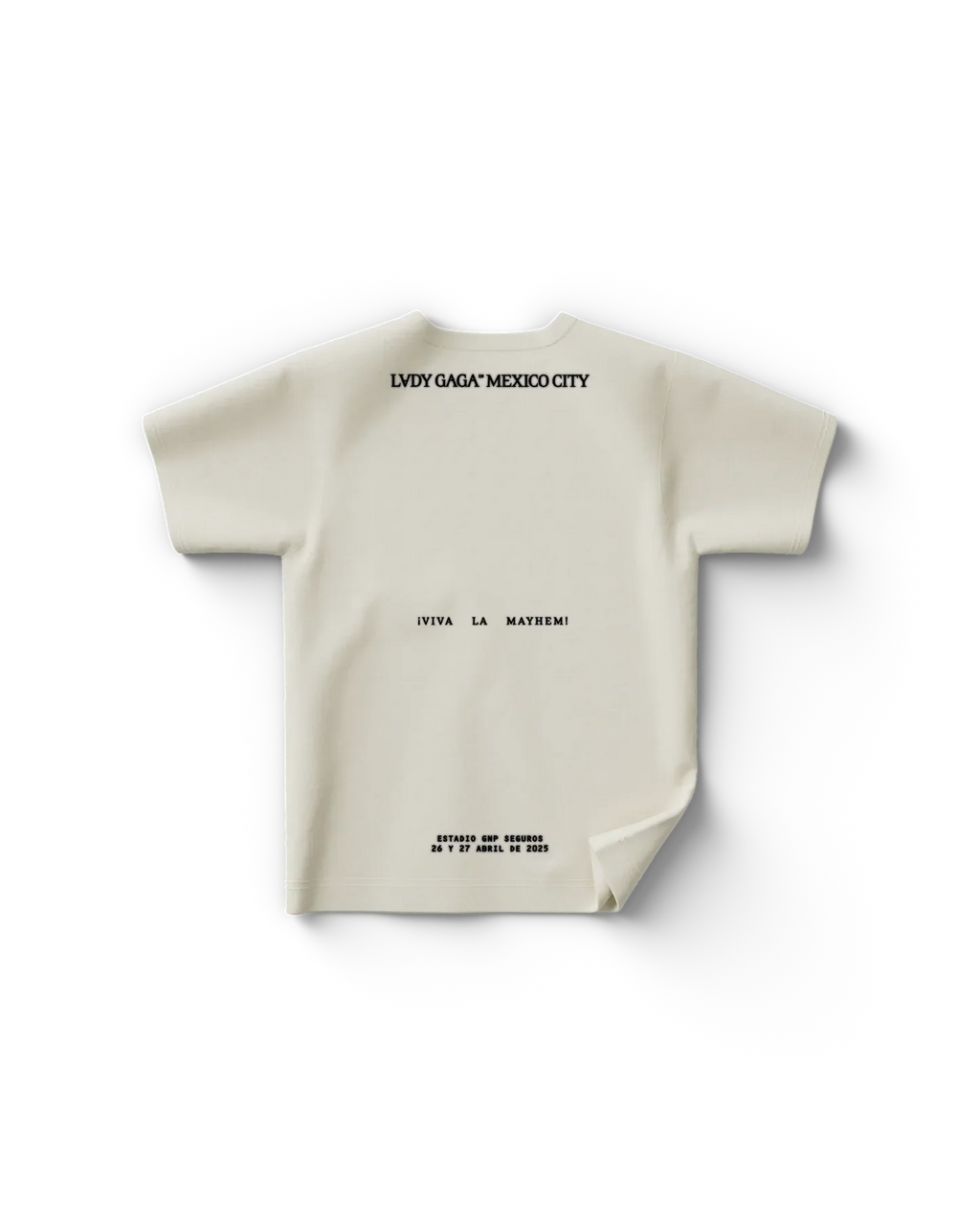 White CDMX T-Shirt Lady Gaga Official Limited Merch