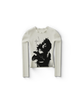 Splice Fitted Longsleeve T-Shirt Lady Gaga Official Limited Merch