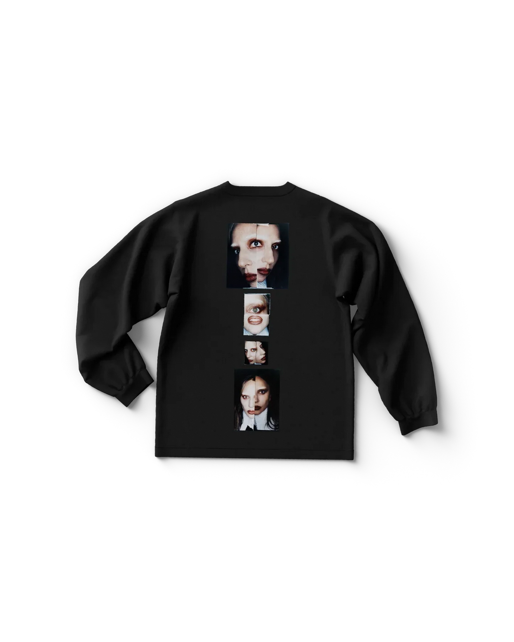 Stacked Photo Longsleeve T-Shirt Lady Gaga Official Limited Merch