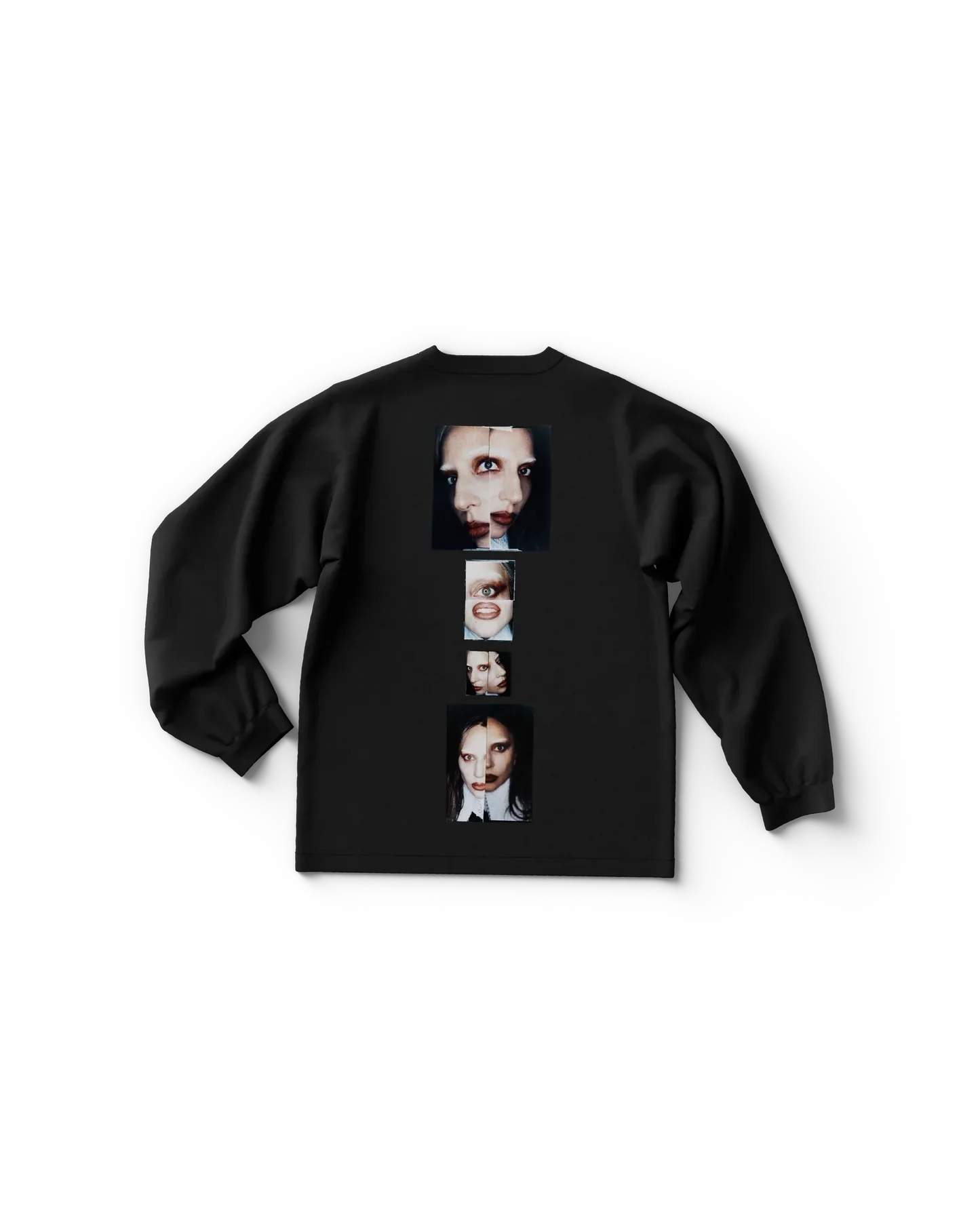 Stacked Photo Longsleeve T-Shirt Lady Gaga Official Limited Merch