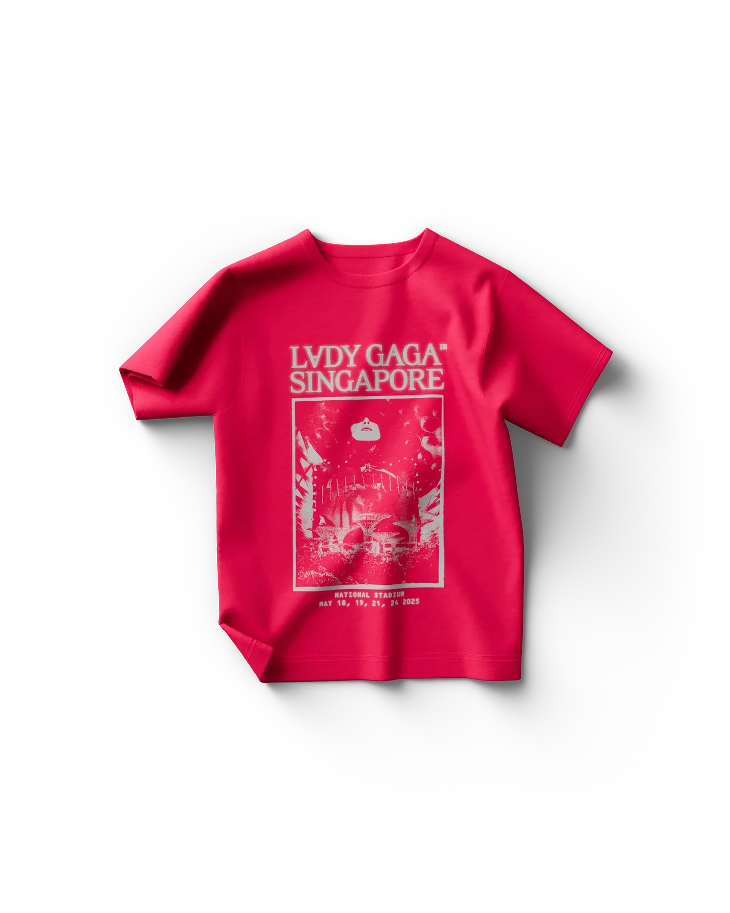 Pink Singapore T-Shirt Lady Gaga Official Limited Merch